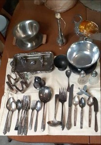lot 83 image: Collection of Sterling Silver (plat...