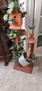 lot 84 image: Adorable Wooden Ivy draped Welcome ...