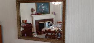 lot 89 image: Large Wall Mirror wrapped in a Beau...