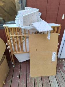 lot 46 image: Nu-Line Vintage Childs Crib Model#...