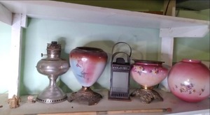 lot 159 image: Vintage Lamps and Lantern See Phot...
