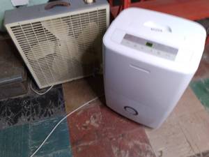 lot 166 image: Crosley Dehumidifier, and Box Fan...
