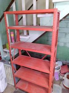 lot 168 image: Metal 6 Shelf Storage Shelf 30 X 1...