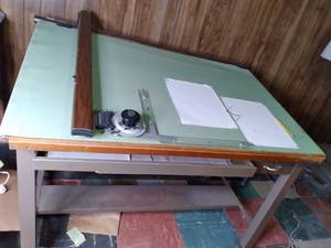 lot 174 image: Large Vemco V-Track Drafting Machin...