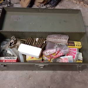 lot 192 image: Heavy duty and large Ammo tool box ...