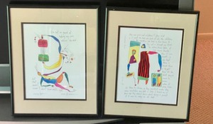 Two Framed Prints by Brian Andreas