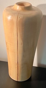 Signed Burled Wood Vase