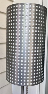 Contemporary Silver Tone Table Lamp