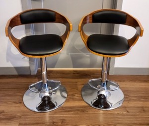 Pair of Adjustable Awesome Looking Barstools