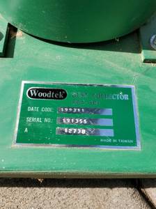 Woodworking Shop Dust Collection System Model 864-381