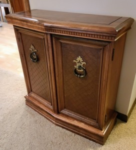 Vintage Petite Console Cabinet