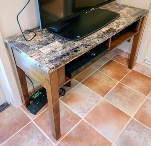 Marble Topped Console Table