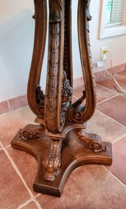 Antique Inlaid Parlor Table