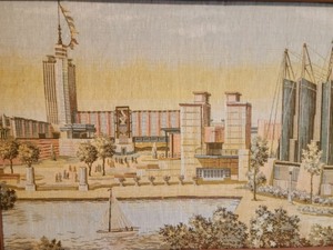 Framed Tapestry from Chicago World Fair