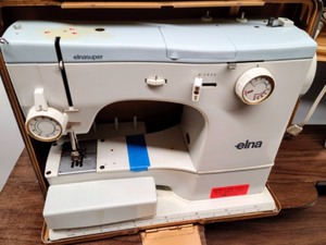 Elna Sewing Machine and Table
