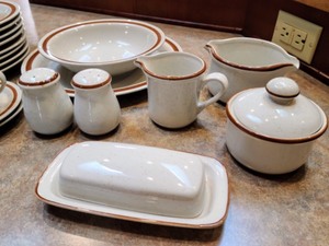 Imperial Stoneware Summertime Dish Set