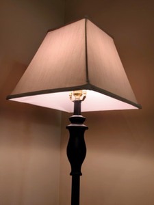 Dark Bronze FloorTable Lamp Set