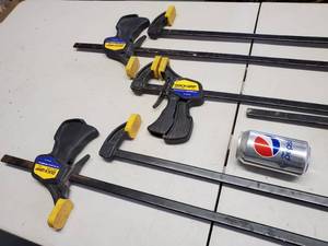 (6) Quick Grip Woodworking Clamps