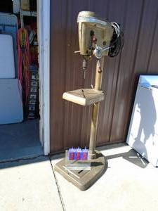 Vintage 12 Craftsman multi speed drill press. Floor model. Tested & works. As shown.
