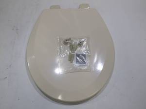 lot 734 image: Bemis Richfield Lift-Off Never Loosens Round Closed Front Toilet Seat in Bone