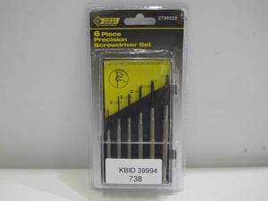 lot 738 image: 5-Pack Steel Grip Precision Mini Screwdriver Kit for Computers, Eyeglasses, Small Repairs