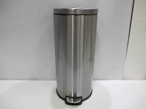 lot 746 image: StyleWell 8 Gal. Stainless Steel Round Step-On Trash Can
