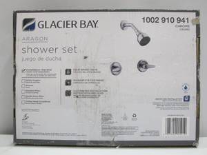 lot 750 image: Glacier Bay  Aragon 2-Handle 1-Spray Shower Faucet in Chrome