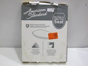 lot 784 image: American Standard Cadet Slow Close EverClean Round Slow Close Toilet Seat in White