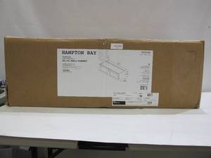 lot 711 image: Hampton Bay Courtland Shaker Assembled 36 in. x 12 in. x 12 in. Stock Wall Kitchen Cabinet in Polar White Finish