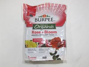lot 833 image: 8 Bags Burpee Rose  Bloom Granular Dry Plant Food - 32 Lbs