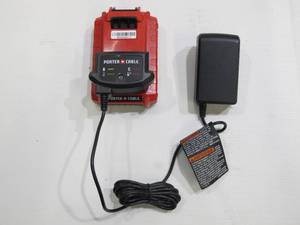 lot 830 image: Porter Cable PCC680L 1.5 Ah 20V MAX Lithium Ion Battery with PCC699L Charger