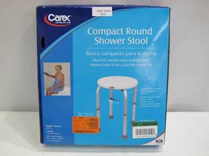 lot 835 image: Carex Health Brands Compact Shower Stool