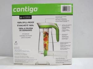 lot 838 image: Contigo AutoSeal Technology Pitcher Set  Ice Core  Fruit Infuser - 72oz2.13L