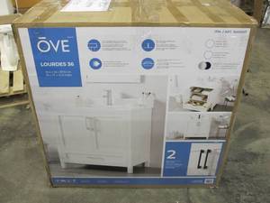 lot 713 image: OVE Decors Lourdes 36 In Bathroom Vanity - 36 in X 22 in X 34.5 in