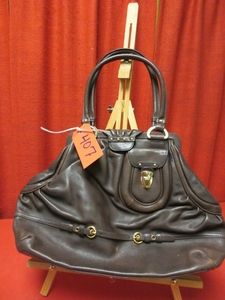 lot 407 image: VINTAGE ELLEN TRACY SATCHEL STYLE HANDBAG
