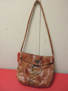 lot 412 image: LANDY WESTERN LEATHER SHOULDER BAG