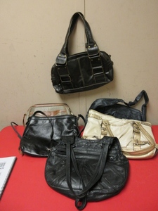 lot 426 image: ASSORTED PURSES, SOME ARE LEATHER