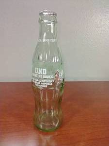 2001 Fighting Sioux Football Champs Coke Bottle