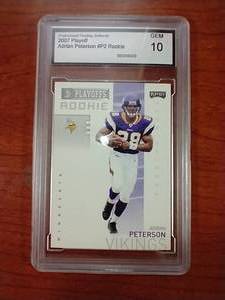 2007 Adrian Peterson Rookie Card - Graded 10
