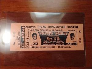 Unused Ticket From Muhammad Ali Fight