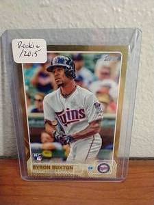 2015 Topps Update Gold Byron Buxton Rookie Card - 2015