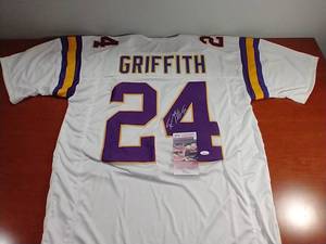 Signed Robert Griffith Vikings Jersey WCOA