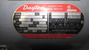 lot 75 image: Dayton Electric Motor