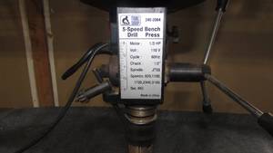lot 83 image: Benchtop Drill Press