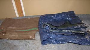 lot 86 image: (2) Plastic Tarps