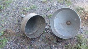 lot 98 image: (2) Metal Funnels