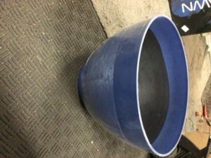 lot 9 image: Unbranded Decatur 22 in. Sapphire Blue Resin Planter
