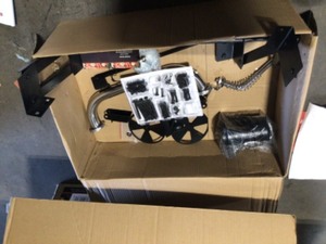 lot 49 image: Royal Gourmet 24 in. BBQ Charcoal Grill in Black with 2-Side Table