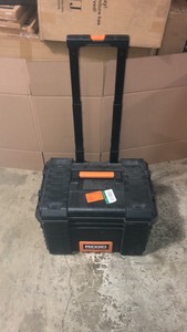 lot 65 image: RIDGID 22 in. Pro Gear Cart Tool Box in Black