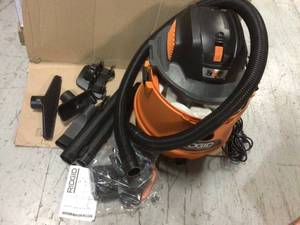 14 Gallon 6.0-Peak HP NXT WetDry Shop Vacuum with Fine Dust Filter, Hose and Accessories by RIDGID Customer Returns See Pictures